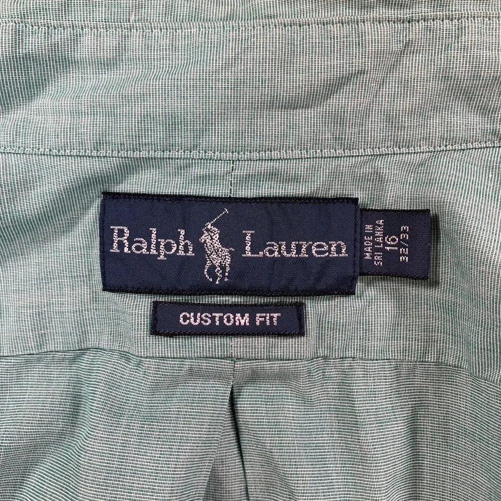 Polo Ralph Lauren Shirts Men L Lot Of 2 Striped‎ Green Long Sleeve Button Down